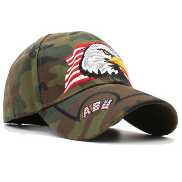 Men's Color Blocked Embroidered Chic Eagle Sunscreen Baseball Cap