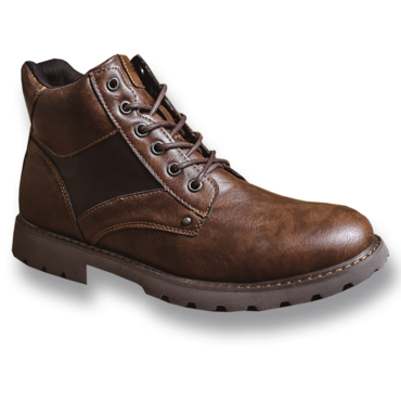 Men's Waterproof Wear-resistant Spliced Chic lace-up Side Zipper Low-cut Work Boots