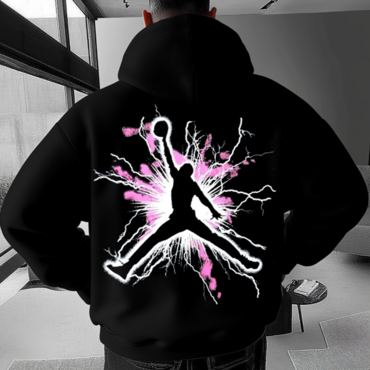 Unisex Jumpman Foam Printed Chic Casual Hoodie