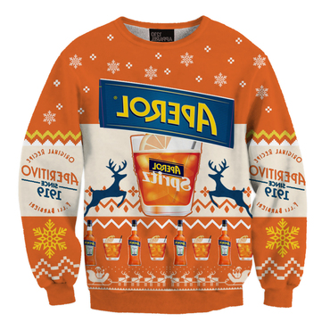 Unisex Aperol Spritz Fun Chic 3d Printed Christmas Sweatshirt