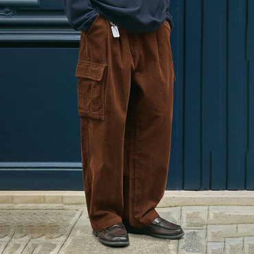 Men's Loose Multi Pocket Chic Corduroy Pants