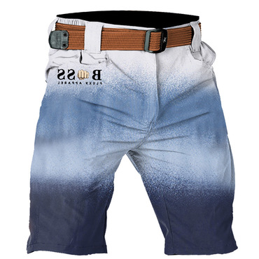 Men's Vintage Gradient Print Chic Outdoor Cargo Shorts