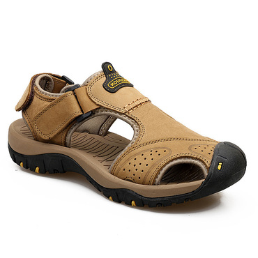 Men's Genuine Leather Double Chic Wear Beach Sandals