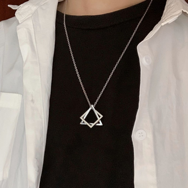 Stylish Geometric Triangle Hip Chic Hop Necklace