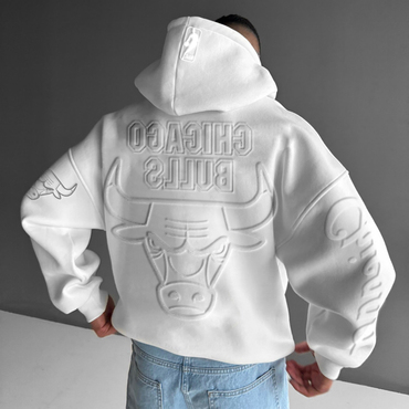 Men's Basketball Letter Print Chic Oversized Hoodie