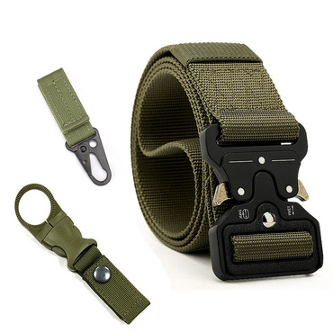 Men's Nylon Metal Buckle Chic Outdoor Tactical Training Belt