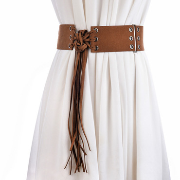 Knotted Belt With Long Chic Tassels