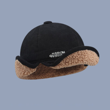 Unisex Autumn And Winter Chic Lamb Wool Thickened Warm Duck Tongue Ear Cycling Flight Hat