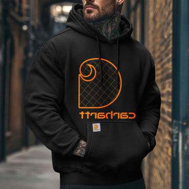 Men's Vintage Outdoor Print Chic Hoodie Streetwear