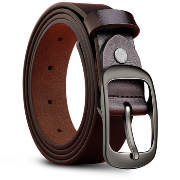 Men's Simple Pin Buckle Chic Wear-resistant Cowhide Belt