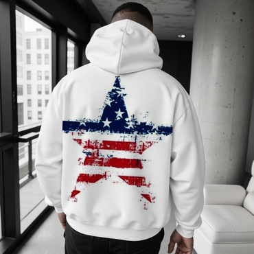 Men's Patriotic Casual Printed Chic Sweatshirt Hoodie