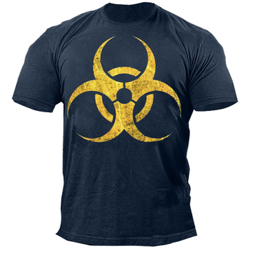 Biohazard Men's Vintage Tactical Chic Cotton T-shirt