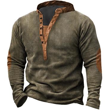 Men's Outdoor Tactical Henley Chic Sweatshirt