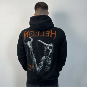 Halloween Men's Rock Dark Chic Metal Brands Print Hoodie