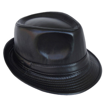 Men's Leather Jazz Chic Hat