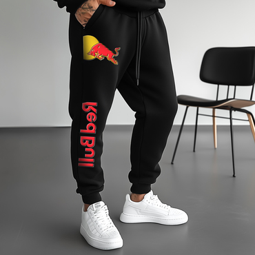 Men's Casual Racing Print Chic Sweatpants