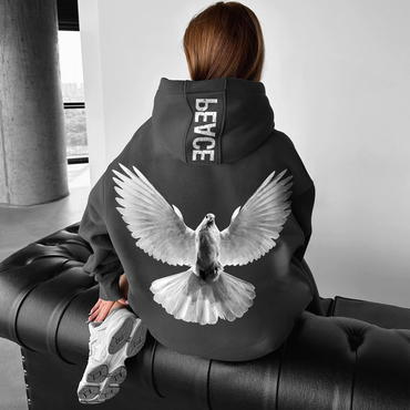 Oversized Peace Hoodie Chic