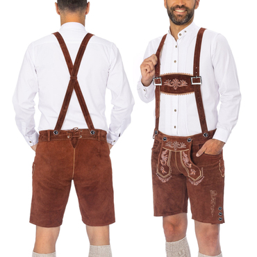 Men's German Embroidered Causal Chic Jumpsuit Shorts