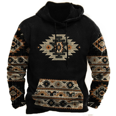 Men's Aztec Vintage Chic Hoodie