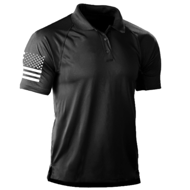 Mens Patriotic Classic Polo Chic Shirt