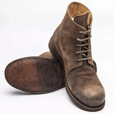 Men's Suede Leather Chic Lace Up Oxfords Chukka Ankle Boots