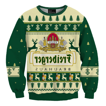 Unisex Freiberger Bier 3d Chic Printed Christmas Sweatshirt