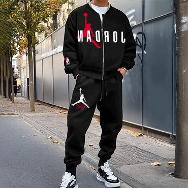 Unisex Basketball Jacket And Chic Sweatpants Set