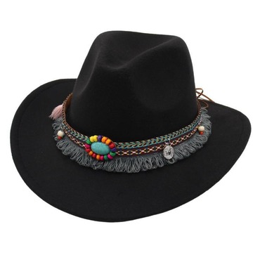 Unisex Western Cowboy Outdoor Chic Felt Hat Sun Hat