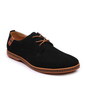 Men's Soft Leather Suede Chic Lace Up Shoes Casual Shoes Derby Shoes