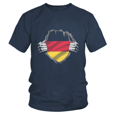 Unisex German Flag Patriot Print Chic T-shirt