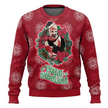 Men's Vintage Happy Holidays Print Chic Crew Neck Ugly Christmas Sweatshirt