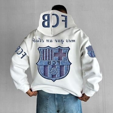 Men's Casual Football Match Chic Oversized Hoodie