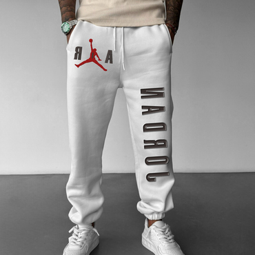 Unisex Basketball Game Star Chic Sports Fitness Printed Autumn And Winter Sweatpants Casual Pants