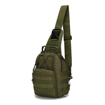 Men's Small Chest Bag Chic Riding Shoulder Bag Military Camouflage Tactical Chest Bag Outdoor Mountaineering Portable Shoulder Bag