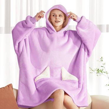 Oversized Fleece Hoodie Chic Blanket