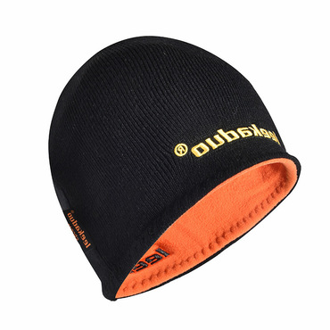 Men's Winter Letter Embroidery Chic Knitted Brimless Loose Thick Hat