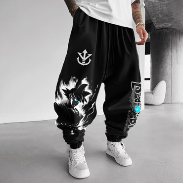 Unisex Oversized Anime-themed Casual Chic Harem Pants