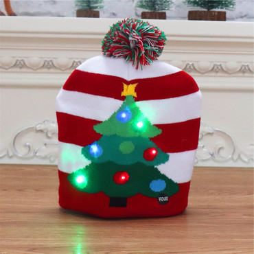 Christmas Party Casual Led Chic Emits Light Christmas Hat