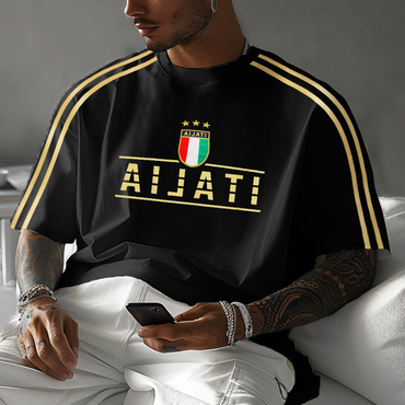 Unisex Vintage Italian Football Chic Sports Y2k Oversized T-shirt