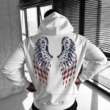 Men's Patriotic Casual Printed Chic Sweatshirt Hoodie