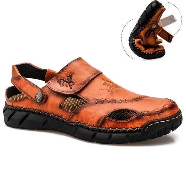 Men's Soft Lucky Deer Print Chic Athleisure Two Wear Sandals