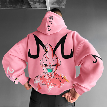 Unisex Oversized Anime Print Chic Hoodie