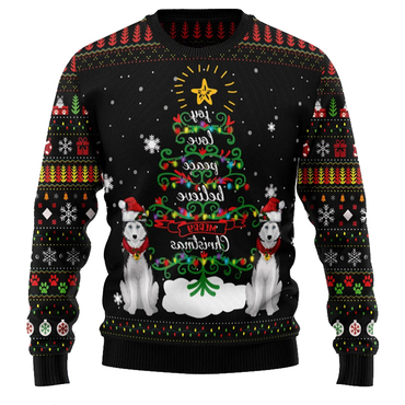 Siberian Husky Ugly Christmas Chic Sweatshirt