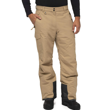 Men's Outdoor Vintage Snow Chic Sports Multi Pocket Functional Zipper Khaki Work Pants