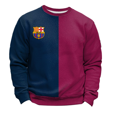 Fc Barcelona Club Football Chic Wine Red Sweatshirts