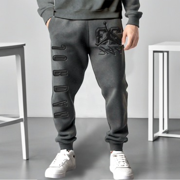 Unisex Jumpman No.23 Stamp Chic 3d Casual Gray Sweatpants