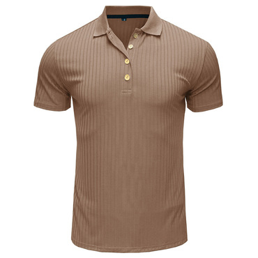 Men's Sports Solid Polo Chic Shirt