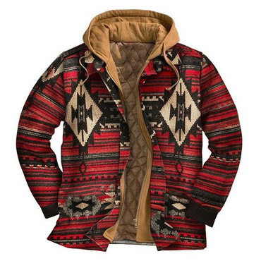 Mens Winter Plaid Thick Chic Casual Jacket