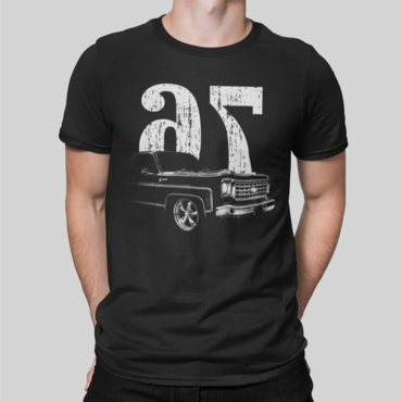 Men's Vintage American Car Print Chic Daily Short Sleeve Crew Neck T-shirt