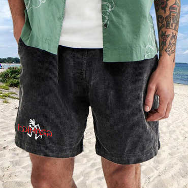 Men's Surf Shorts Gramicci Chic Retro Corduroy Beach Daily Casual Shorts